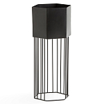 Кашпо Elevated Planters Сlive 59 черное  варинант исполнения - 1 | Loft Concept в Казани