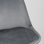 Стул с мягким велюровым сиденьем Arvika Grey варинант исполнения - 7 | Loft Concept в Казани