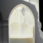 Встраиваемый в стену гипсовый светильник под покраску с эффектом разрушенной стены Antiquity Athena варинант исполнения - 9 | Loft Concept в Казани