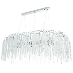 Линейная люстра с хрустальными подвесками Bunch of Crystal Berries Linear Chandelier 16 варинант исполнения - 1 | Loft Concept в Казани