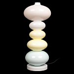 Настольная лампа из стеклянных сфер в пастельных тонах Высота 48 см Pastel Lunaria варинант исполнения - 1 | Loft Concept в Казани