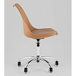 Офисный стул на металлическом основании EGGERY Brown пластик варинант исполнения - 4 | Loft Concept в Казани