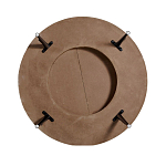 Журнальный столик с круглой фактурной столешницей из натурального дерева Vortex варинант исполнения - 3 | Loft Concept в Казани