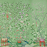 Обои ручная роспись Belvoir Pistachio варинант исполнения - 2 | Loft Concept в Казани