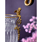 Ваза прозрачная с бронзовыми ручками в виде ангелов Eden Garden варинант исполнения - 4 | Loft Concept в Казани