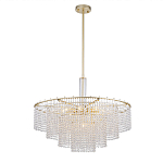 Люстра многоярусная с каскадами кристаллов Crystal Rains варинант исполнения - 3 | Loft Concept в Казани