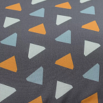 Постельное белье из сатина с принтом треугольники 150х200 см Triangular Dreams варинант исполнения - 2 | Loft Concept в Казани