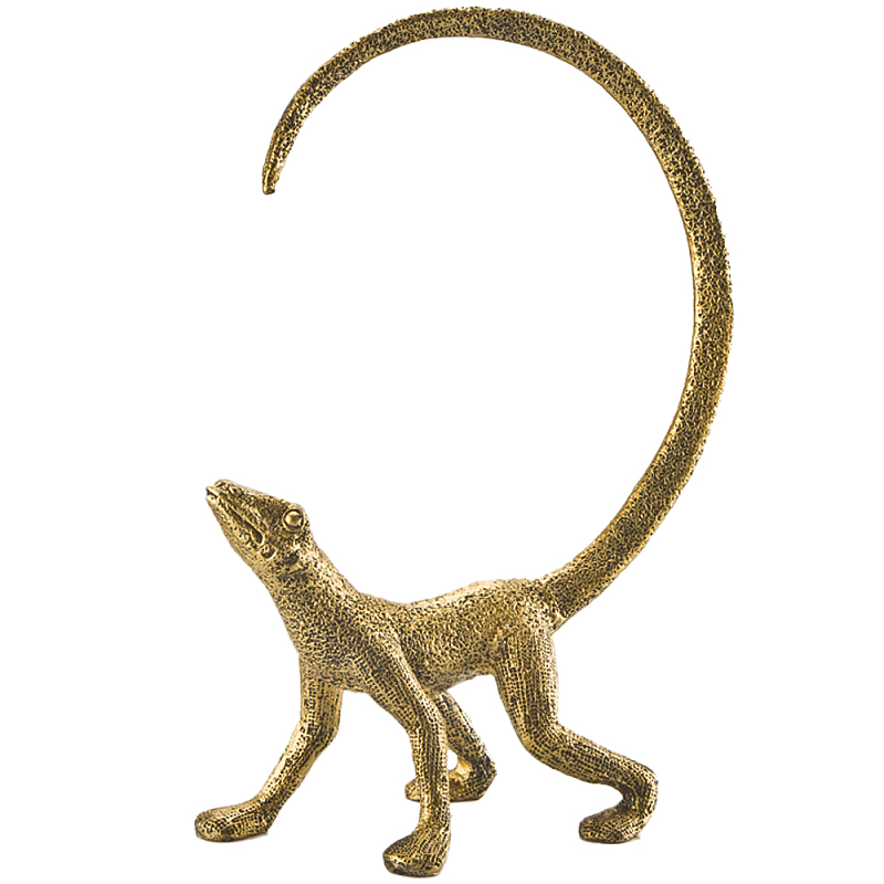 Декоративная статуэтка ящерица Golden Lizard Statuette Золотой Декоративная статуэтка ящерица Golden Lizard Statuette Золотой в Казани | Loft Concept