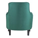 Кресло с мягкой обивкой из велюра на 4-х ножках из массива березы Scarlett Armchair green варинант исполнения - 3 | Loft Concept в Казани