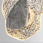 Бра с волнообразным стеклянным плафоном и вставкой из мрамора Liquid Stone варинант исполнения - 5 | Loft Concept в Казани