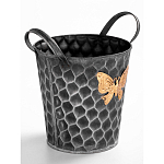 Железное кашпо Gold butterfly design варинант исполнения - 3 | Loft Concept в Казани
