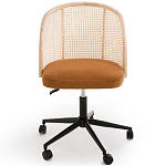 Офисное кресло из велюра и ротанга Eilwen Rattan Wicker Chair варинант исполнения - 2 | Loft Concept в Казани