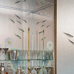 Обои ручная роспись Jakuchu Original colourway on Tarnished Silver gilded paper варинант исполнения - 2 | Loft Concept в Казани