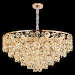 Люстра каскадная с подвесками в форме колец Galaxy of Light варинант исполнения - 7 | Loft Concept в Казани