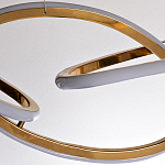 Люстра подвесная золотая в форме изогнутых колец Curved Rings варинант исполнения - 2 | Loft Concept в Казани