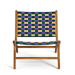 Кресло низкое из массива тика Barbados варинант исполнения - 3 | Loft Concept в Казани