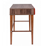 Стол письменный из массива бука с 2-мя ящиками красный Wenge Light варинант исполнения - 2 | Loft Concept в Казани