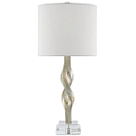 Настольная лампа с фигурным состаренным основанием Flooding with Light варинант исполнения - 2 | Loft Concept в Казани