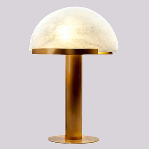 Настольная лампа c абажуром в форме купола из натурального камня  Heavenly Harmony