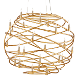 Люстра золотая в форме спирали Fancy Pattern варинант исполнения - 2 | Loft Concept в Казани
