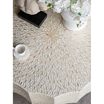 Стол кофейный с отделкой раковинами устриц Coastal Charm варинант исполнения - 5 | Loft Concept в Казани