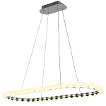 Люстра подвесная светодиодная с круглыми плафонами белого цвета PEARLS Suspension 100  варинант исполнения - 2 | Loft Concept в Казани