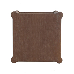 Приставной столик деревянный с резными ножками и нижней полкой Vintage Side Table Brown Wood варинант исполнения - 2 | Loft Concept в Казани