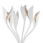 Торшер белый с плафонами в виде лепестков Delicate Flower варинант исполнения - 2 | Loft Concept в Казани