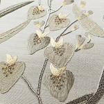 Обои с вышивкой ручной работы Moonlit Garden Original colourway on muslin варинант исполнения - 2 | Loft Concept в Казани