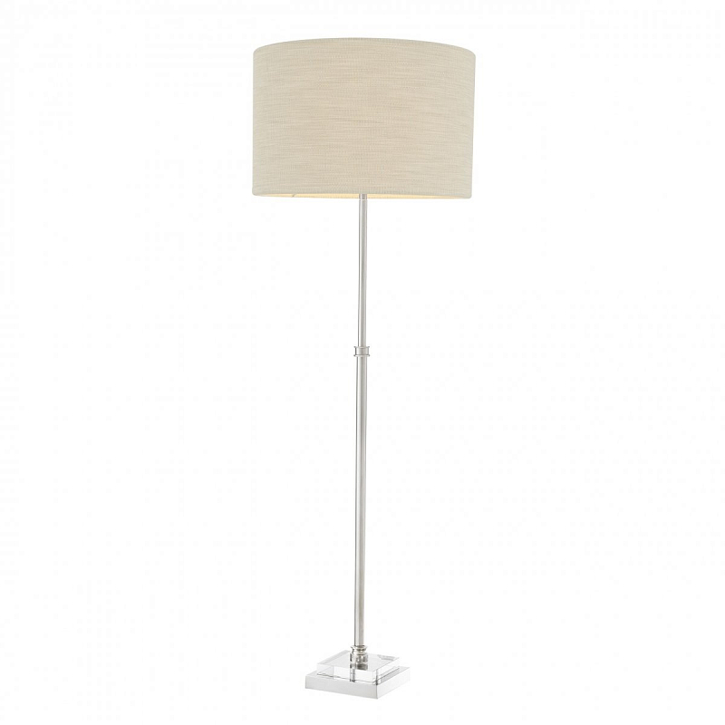 Настольная лампа Eichholtz Table Lamp Emmanuel Никель ivory ( слоновая кость ) Прозрачное Стекло в Казани | Loft Concept 