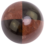 Шар декоративный из натуральных камней Лемезит и Змеевик Черный Natural Stone Spheres варинант исполнения - 1 | Loft Concept в Казани