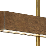 Люстра линейная прямоугольная Wooden Straight Shapes варинант исполнения - 1 | Loft Concept в Казани