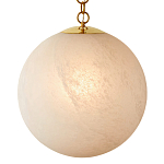 Подвесной светильник в форме шара из белого текстурного стекла Atmosphere варинант исполнения - 1 | Loft Concept в Казани