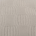 Подушка из хлопка рельефной вязки серого цвета Eden Line варинант исполнения - 3 | Loft Concept в Казани