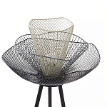 Торшер с трехъярусным плафоном из металлической сетки Metal Mesh Floor Lamp варинант исполнения - 4 | Loft Concept в Казани