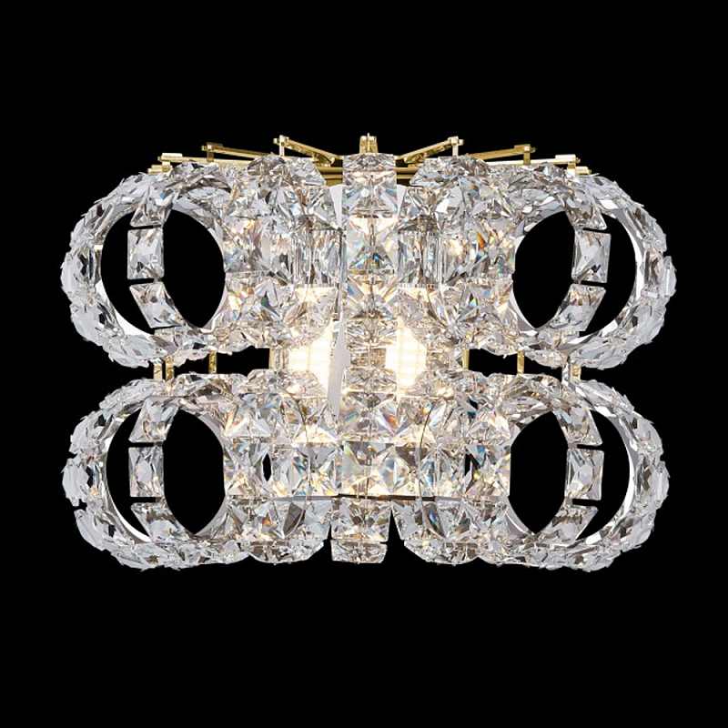 Бра с россыпью хрусталя Perfection of Diamonds Золотой Прозрачный Хром Бра с россыпью хрусталя Perfection of Diamonds Золотой Прозрачный Хром в Казани | Loft Concept