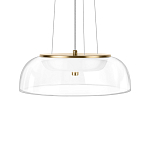 Подвесной светильник  с плоским прозрачным стеклянным плафоном Grada Light варинант исполнения - 4 | Loft Concept в Казани