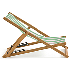 Шезлонг из акации и ткани Argentina варинант исполнения - 5 | Loft Concept в Казани