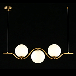 Люстра подвесная светодиодная Jagna 2 Gold and White варинант исполнения - 2 | Loft Concept в Казани