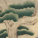 Обои ручная роспись Bamboo River Blossom Original colourway on Brushed Gold gilded paper варинант исполнения - 1 | Loft Concept в Казани