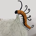 Статуэтка фантастический фрукт Exotic Tropical Fruit orange and white 67 варинант исполнения - 3 | Loft Concept в Казани