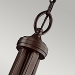 Люстра подвесная с двойным круглым плафоном из органзы и матового стекла Kichler варинант исполнения - 7 | Loft Concept в Казани