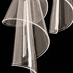 Люстра каскадная с 10-ю прозрачными плафонами Wave Line варинант исполнения - 9 | Loft Concept в Казани