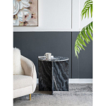 Столик кофейный с столешницей из черного мрамора Compact Black Marble Table варинант исполнения - 8 | Loft Concept в Казани