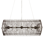 Люстра круглая из тонких прутьев Thin Bronze Rods варинант исполнения - 3 | Loft Concept в Казани