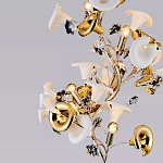 Торшер в виде белых и золотых цветов каллы Refined Taste of Light варинант исполнения - 3 | Loft Concept в Казани