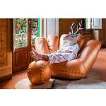 Дизайнерский кожаный пуф в виде бейсбольного мяча Poltronova Joe Ball Pouf варинант исполнения - 9 | Loft Concept в Казани