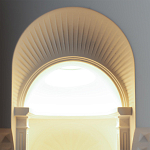 Встраиваемый в стену гипсовый светильник под покраску с арками и рельефными колоннами Antiquity Athena варинант исполнения - 7 | Loft Concept в Казани