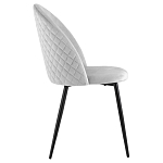 Мягкий стул в сером велюре Miruna Chair варинант исполнения - 5 | Loft Concept в Казани