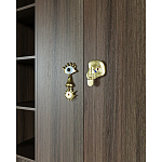 Большой шкаф с витриной Elsa Dreams Walnut варинант исполнения - 5 | Loft Concept в Казани